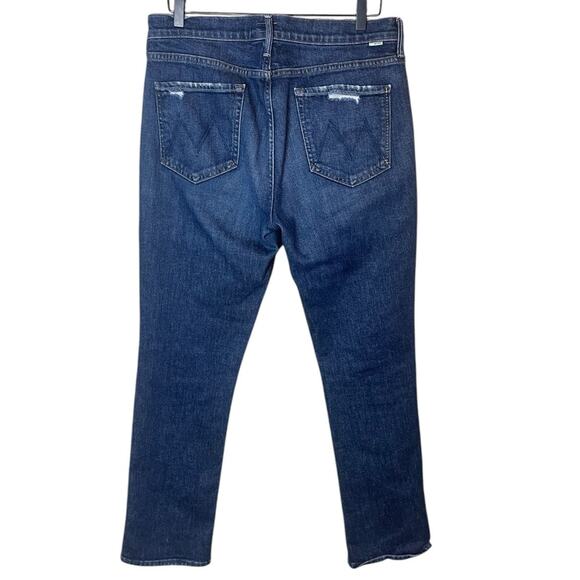 MOTHER Women’s Sz 32 The Rascal Skimp Yee Haw Straight Jean - Picture 9 of 10